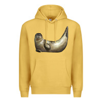 Antique Gold sea seal Premium Hoodie - LillyAllenDesigns