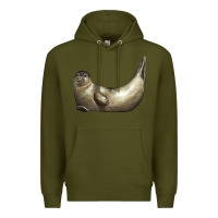Army Green sea seal Premium Hoodie - LillyAllenDesigns