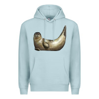Blue Mist sea seal Premium Hoodie - LillyAllenDesigns