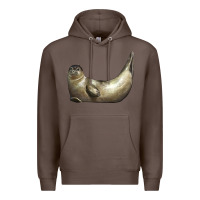 Coffee sea seal Premium Hoodie - LillyAllenDesigns