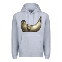 Heather Grey sea seal Premium Hoodie - LillyAllenDesigns