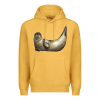 Mustard sea seal Premium Hoodie - LillyAllenDesigns