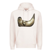 Pale Pink sea seal Premium Hoodie - LillyAllenDesigns