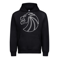 Black outline seven lions Urban Hoodie - artisFamous