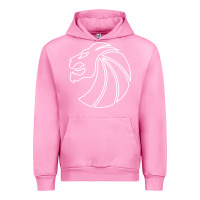 Fuchsia Pink outline seven lions Urban Hoodie - artisFamous