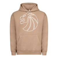 Pigment Burro outline seven lions Urban Hoodie - artisFamous