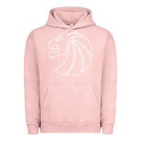 Pigment Salmon outline seven lions Urban Hoodie - artisFamous