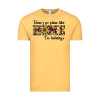 Vintage Mustard there's no place like home for holidays Vintage Tee - RanaPortraitStore