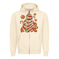 Sandshell christmas tree cake and cookies ado Zipper Hoodie - AdoDesignShop