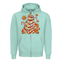 Seafoam christmas tree cake and cookies ado Zipper Hoodie - AdoDesignShop