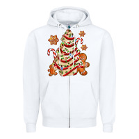 White christmas tree cake and cookies ado Zipper Hoodie - AdoDesignShop