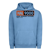 Pigment Pebble Blue hal 9000 logic memory systems urbana illinois Urban Hoodie - artisFamous