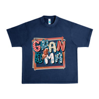 Navy 4th of July grandma with lightning bolt Urban Heavy Tee - FaDigitalArtStudio