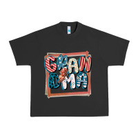 Pigment Black 4th of July grandma with lightning bolt Urban Heavy Tee - FaDigitalArtStudio