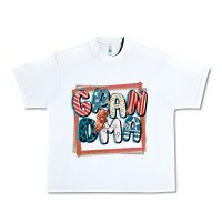 White 4th of July grandma with lightning bolt Urban Heavy Tee - FaDigitalArtStudio