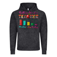 Vintage Black battery life of a teacher Vintage Hoodie - BundleAndBundleShop