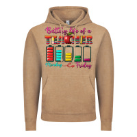Vintage Coffee battery life of a teacher Vintage Hoodie - BundleAndBundleShop
