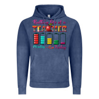Vintage Denim battery life of a teacher Vintage Hoodie - BundleAndBundleShop