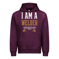 Mauve Wine I Am A WELDER - WELDER Job Gift Funny Urban Hoodie - artisFamous