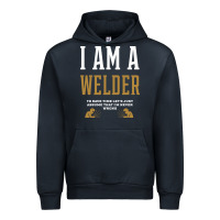 Navy I Am A WELDER - WELDER Job Gift Funny Urban Hoodie - artisFamous