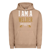 Pigment Burro I Am A WELDER - WELDER Job Gift Funny Urban Hoodie - artisFamous