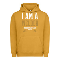 Pigment Peanut Butter I Am A WELDER - WELDER Job Gift Funny Urban Hoodie - artisFamous