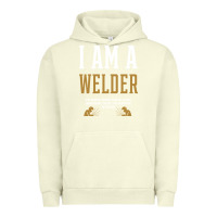 Pigment Pistachio I Am A WELDER - WELDER Job Gift Funny Urban Hoodie - artisFamous