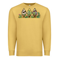 Antique Gold cactus cowhide serape Premium Sweatshirt - JahusDesignShop