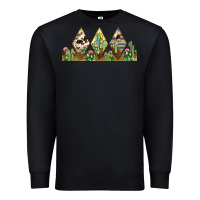 Black cactus cowhide serape Premium Sweatshirt - JahusDesignShop