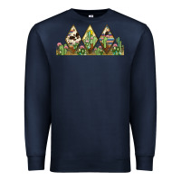 Navy cactus cowhide serape Premium Sweatshirt - JahusDesignShop