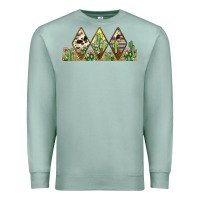 Seafoam cactus cowhide serape Premium Sweatshirt - JahusDesignShop