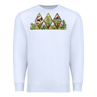 White cactus cowhide serape Premium Sweatshirt - JahusDesignShop