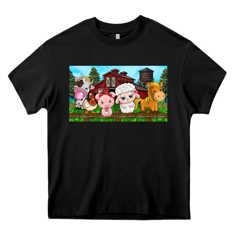 Cute Farm Animals Heavy Core Tee by TumblerDesignByShophia | Teevron