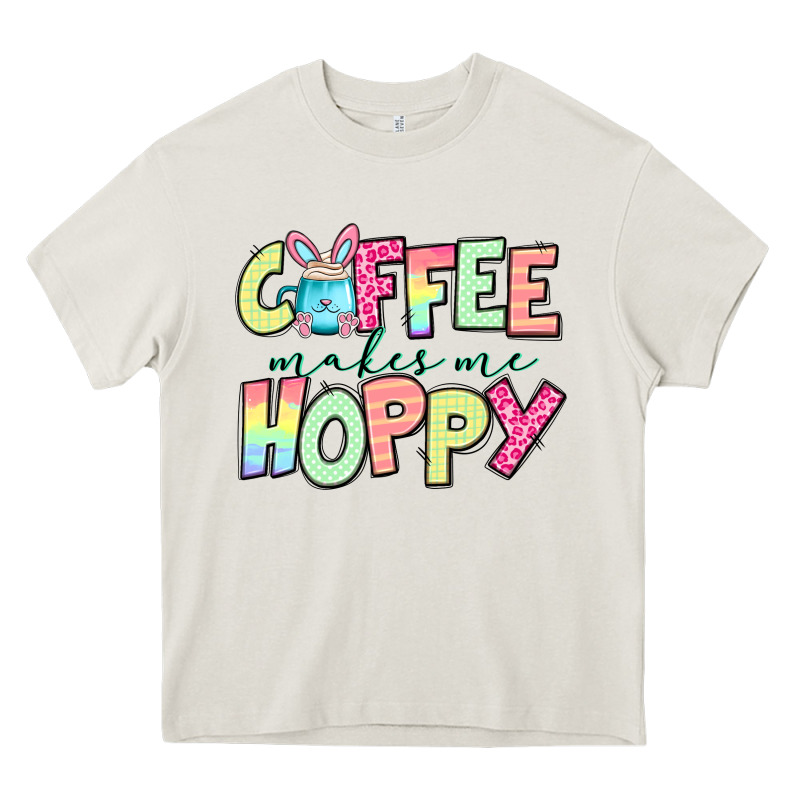Coffee Makes Me Hoppy Easter Heavy Core Tee by Jasminsmagicworld | Teevron