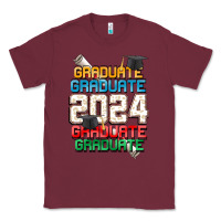 Burgundy graduate 2024 Classic Tee - CowGirlArtShop