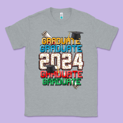 Graduate 2024 Classic Tee Designed By Cowgirlartshop