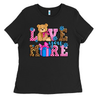 Black love you more olivia Ladies Tee - OliviaCreatesArt