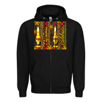 Black beer bottle for christmas Zipper Hoodie - AdoDesignShop