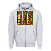 Heather Grey beer bottle for christmas Zipper Hoodie - AdoDesignShop