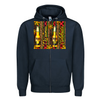 Navy beer bottle for christmas Zipper Hoodie - AdoDesignShop
