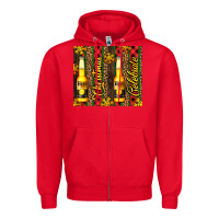 Red beer bottle for christmas Zipper Hoodie - AdoDesignShop