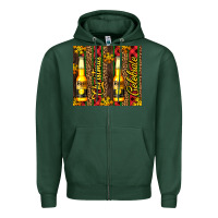 Sports Green beer bottle for christmas Zipper Hoodie - AdoDesignShop