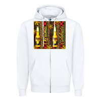 White beer bottle for christmas Zipper Hoodie - AdoDesignShop