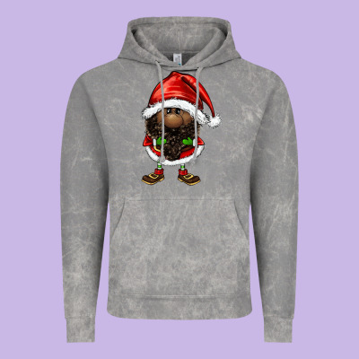 Afro Santa Gnomes Vintage Hoodie Designed By Fadigitalartstudio