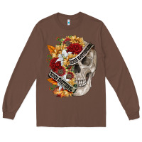 Chestnut skull kinda emotionless kinda emotional Long Sleeve Tee - FaDigitalArtStudio