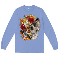 Colony Blue skull kinda emotionless kinda emotional Long Sleeve Tee - FaDigitalArtStudio
