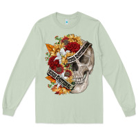 Matcha skull kinda emotionless kinda emotional Long Sleeve Tee - FaDigitalArtStudio