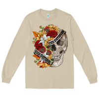 Mushroom skull kinda emotionless kinda emotional Long Sleeve Tee - FaDigitalArtStudio