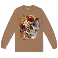 Toasted Coconut skull kinda emotionless kinda emotional Long Sleeve Tee - FaDigitalArtStudio