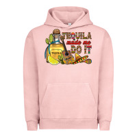 Pigment Salmon tequila made me do it Urban Hoodie - RanaPortraitStore